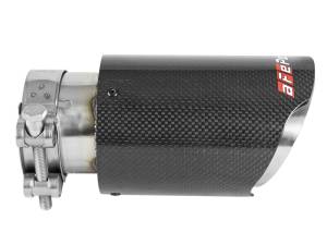aFe Power Performance Parts & Installation | 1350 Offroad - aFe MACH Force-Xp 304 Stainless Steel Clamp-on Exhaust Tip Carbon Fiber 2-1/2-in Inlet x 3-1/2-in Outlet X 7-in L - 49T25354-C07 - Image 5
