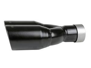 aFe Power Performance Parts & Installation | 1350 Offroad - aFe MACH Force-Xp 409 Stainless Steel Clamp-on Exhaust Tip Black 2-1/2-in Inlet x 3-1/2-in Outlet X 12-in L - 49T25374-B12 - Image 4