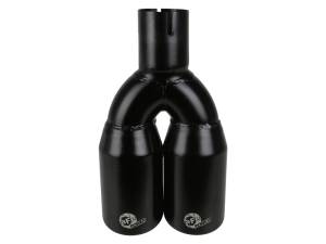 aFe Power Performance Parts & Installation | 1350 Offroad - aFe MACH Force-Xp 409 Stainless Steel Clamp-on Exhaust Tip Black 2-1/2-in Inlet x 3-1/2-in Outlet X 12-in L - 49T25374-B12 - Image 3