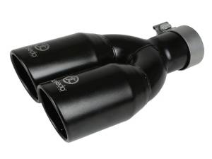 aFe Power Performance Parts & Installation | 1350 Offroad - aFe Takeda 304 Stainless Steel Clamp-on Exhaust Tip Black 2-1/2-in Inlet x 3-1/2-in Outlet X 12-in L - 49T25374-B121 - Image 1