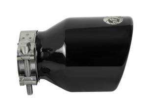 aFe Power Performance Parts & Installation | 1350 Offroad - aFe MACH Force-Xp 409 Stainless Steel Clamp-on Exhaust Tip Black 2-1/2-in Inlet x 4-in Outlet x 6-in L - 49T25404-B06 - Image 2