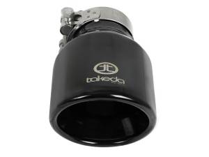 aFe Power Performance Parts & Installation | 1350 Offroad - aFe Takeda 304 Stainless Steel Clamp-on Exhaust Tip Black 2-1/2-in Inlet x 4-in Outlet x 6-in L - 49T25404-B061 - Image 2