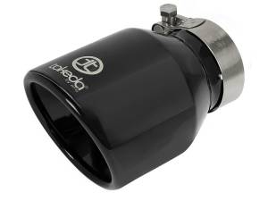 aFe Power Performance Parts & Installation | 1350 Offroad - aFe Takeda 304 Stainless Steel Clamp-on Exhaust Tip Black 2-1/2-in Inlet x 4-in Outlet x 6-in L - 49T25404-B061 - Image 1