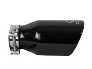 aFe Power Performance Parts & Installation | 1350 Offroad - aFe Takeda 409 Stainless Steel Clamp-on Exhaust Tip Black 2-1/2-in Inlet x 4-in Outlet x 8-in L - 49T25404-B08 - Image 2