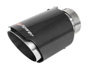 aFe Power Performance Parts & Installation | 1350 Offroad - aFe MACH Force-Xp 304 Stainless Steel Clamp-on Exhaust Tip Carbon Fiber 2-1/2-in Inlet x 4-in Outlet x 7-in L - 49T25404-C07 - Image 2