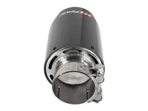 aFe Power Performance Parts & Installation | 1350 Offroad - aFe MACH Force-Xp 304 Stainless Steel Clamp-on Exhaust Tip Carbon Fiber 2-1/2-in Inlet x 4-in Outlet x 7-in L - 49T25404-C07 - Image 6