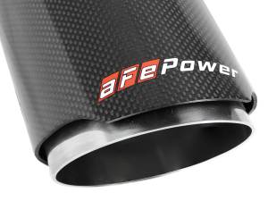 aFe Power Performance Parts & Installation | 1350 Offroad - aFe MACH Force-Xp 304 Stainless Steel Clamp-on Exhaust Tip Carbon Fiber 2-1/2-in Inlet x 4-in Outlet x 7-in L - 49T25404-C07 - Image 5