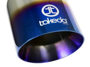aFe Power Performance Parts & Installation | 1350 Offroad - aFe Takeda 304 Stainless Steel Clamp-on Exhaust Tip Blue Flame 2-1/2-in Inlet x 4-in Outlet x 7-in L - 49T25404-L07 - Image 2