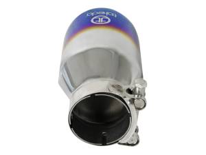 aFe Power Performance Parts & Installation | 1350 Offroad - aFe Takeda 304 Stainless Steel Clamp-on Exhaust Tip Blue Flame 2-1/2-in Inlet x 4-in Outlet x 7-in L - 49T25404-L07 - Image 3