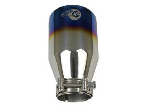 aFe Power Performance Parts & Installation | 1350 Offroad - aFe MACH Force-Xp 304 Stainless Steel Clamp-on Exhaust Tip Blue Flame 2-1/2-in Inlet x 4-in Outlet x 7-in L - 49T25404-L071 - Image 5
