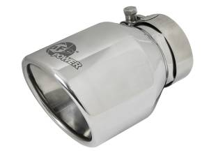 aFe Power Performance Parts & Installation | 1350 Offroad - aFe MACH Force-Xp 304 Stainless Steel Clamp-on Exhaust Tip Polished 2-1/2-in Inlet x 4-in Outlet x 6-in L - 49T25404-P06 - Image 1