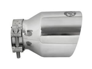 aFe Power Performance Parts & Installation | 1350 Offroad - aFe MACH Force-Xp 304 Stainless Steel Clamp-on Exhaust Tip Polished 2-1/2-in Inlet x 4-in Outlet x 6-in L - 49T25404-P06 - Image 2