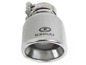 aFe Power Performance Parts & Installation | 1350 Offroad - aFe Takeda 304 Stainless Steel Clamp-on Exhaust Tip Polished 2-1/2-in Inlet x 4-in Outlet x 6-in L - 49T25404-P061 - Image 4