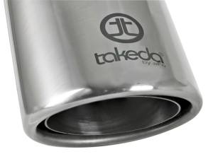 aFe Power Performance Parts & Installation | 1350 Offroad - aFe Takeda 304 Stainless Steel Clamp-on Exhaust Tip Polished 2-1/2-in Inlet x 4-in Outlet x 8-in L - 49T25404-P08 - Image 3