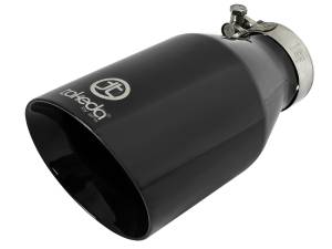 aFe Power Performance Parts & Installation | 1350 Offroad - aFe Takeda 409 Stainless Steel Clamp-on Exhaust Tip Black 2-1/2-in Inlet x 4-1/2-in Outlet x 9-in L - 49T25454-B09 - Image 1