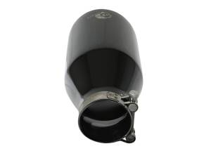 aFe Power Performance Parts & Installation | 1350 Offroad - aFe MACH Force-Xp 409 Stainless Steel Clamp-on Exhaust Tip Black 2-1/2-in Inlet x 4-1/2-in Outlet x 9-in L - 49T25454-B091 - Image 2