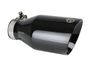 aFe Power Performance Parts & Installation | 1350 Offroad - aFe MACH Force-Xp 409 Stainless Steel Clamp-on Exhaust Tip Black 2-1/2-in Inlet x 4-1/2-in Outlet x 9-in L - 49T25454-B091 - Image 1