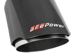 aFe Power Performance Parts & Installation | 1350 Offroad - aFe MACH Force-Xp 304 Stainless Steel Clamp-on Exhaust Tip Carbon Fiber 2-1/2-in Inlet x 4-1/2-in Outlet x 7-in L - 49T25454-C07 - Image 2