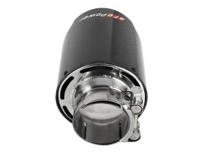 aFe Power Performance Parts & Installation | 1350 Offroad - aFe MACH Force-Xp 304 Stainless Steel Clamp-on Exhaust Tip Carbon Fiber 2-1/2-in Inlet x 4-1/2-in Outlet x 7-in L - 49T25454-C07 - Image 3