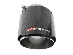 aFe Power Performance Parts & Installation | 1350 Offroad - aFe MACH Force-Xp 304 Stainless Steel Clamp-on Exhaust Tip Carbon Fiber 2-1/2-in Inlet x 4-1/2-in Outlet x 7-in L - 49T25454-C07 - Image 4