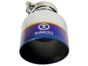 aFe Power Performance Parts & Installation | 1350 Offroad - aFe Takeda 304 Stainless Steel Clamp-on Exhaust Tip Blue Flame 2-1/2-in Inlet x 4-1/2-in Outlet x 7-in L - 49T25454-L07 - Image 3