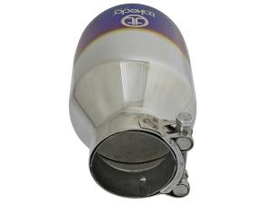 aFe Power Performance Parts & Installation | 1350 Offroad - aFe Takeda 304 Stainless Steel Clamp-on Exhaust Tip Blue Flame 2-1/2-in Inlet x 4-1/2-in Outlet x 7-in L - 49T25454-L07 - Image 2