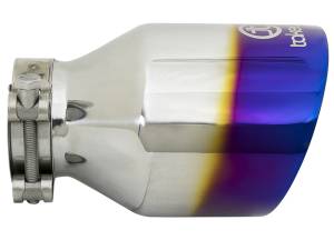 aFe Power Performance Parts & Installation | 1350 Offroad - aFe Takeda 304 Stainless Steel Clamp-on Exhaust Tip Blue Flame 2-1/2-in Inlet x 4-1/2-in Outlet x 7-in L - 49T25454-L07 - Image 5