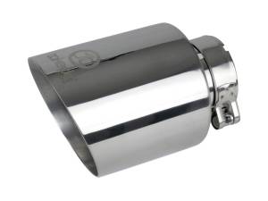 aFe Power Performance Parts & Installation | 1350 Offroad - aFe Takeda 304 Stainless Steel Clamp-on Exhaust Tip Polished 2-1/2-in Inlet x 4-1/2-in Outlet x 7-in L - 49T25454-P07 - Image 1