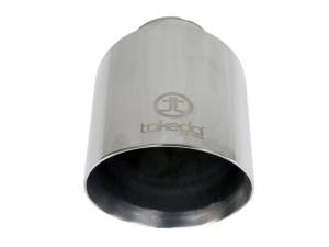 aFe Power Performance Parts & Installation | 1350 Offroad - aFe Takeda 304 Stainless Steel Clamp-on Exhaust Tip Polished 2-1/2-in Inlet x 4-1/2-in Outlet x 7-in L - 49T25454-P07 - Image 3