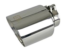 aFe Power Performance Parts & Installation | 1350 Offroad - aFe MACH Force-Xp 304 Stainless Steel Clamp-on Exhaust Tip Polished 2-1/2-in Inlet x 4-1/2-in Outlet x 7-in L - 49T25454-P071 - Image 1