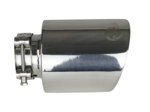 aFe Power Performance Parts & Installation | 1350 Offroad - aFe MACH Force-Xp 304 Stainless Steel Clamp-on Exhaust Tip Polished 2-1/2-in Inlet x 4-1/2-in Outlet x 7-in L - 49T25454-P071 - Image 4