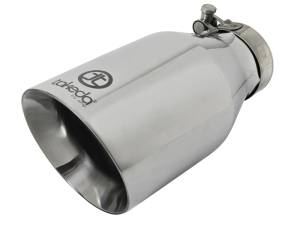 aFe Power Performance Parts & Installation | 1350 Offroad - aFe Takeda 304 Stainless Steel Clamp-on Exhaust Tip Polished 2-1/2-in Inlet x 4-1/2-in Outlet x 9-in L - 49T25454-P09 - Image 1