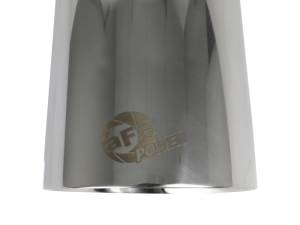 aFe Power Performance Parts & Installation | 1350 Offroad - aFe MACH Force-Xp 304 Stainless Steel Clamp-on Exhaust Tip Polished 2-1/2-in Inlet x 4-1/2-in Outlet x 9-in L - 49T25454-P091 - Image 3