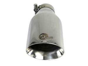 aFe Power Performance Parts & Installation | 1350 Offroad - aFe MACH Force-Xp 304 Stainless Steel Clamp-on Exhaust Tip Polished 2-1/2-in Inlet x 4-1/2-in Outlet x 9-in L - 49T25454-P091 - Image 5