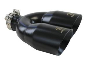 aFe Power Performance Parts & Installation | 1350 Offroad - aFe Takeda 304 Stainless Steel Clamp-on Exhaust Tip Black 2-1/2-in Inlet x 4-in Outlet x 12-in L - 49T25484-B121 - Image 1