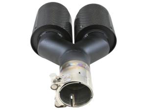 aFe Power Performance Parts & Installation | 1350 Offroad - aFe Takeda 304 Stainless Steel Clamp-on Exhaust Tip Carbon Fiber 2-1/2-in Inlet x 4-in Outlet x 12-in L - 49T25480-C122 - Image 4