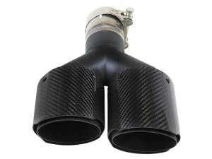 aFe Power Performance Parts & Installation | 1350 Offroad - aFe Takeda 304 Stainless Steel Clamp-on Exhaust Tip Carbon Fiber 2-1/2-in Inlet x 4-in Outlet x 12-in L - 49T25480-C122 - Image 3