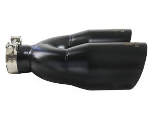 aFe Power Performance Parts & Installation | 1350 Offroad - aFe Takeda 304 Stainless Steel Clamp-on Exhaust Tip Black 2-1/2-in Inlet x 4-in Outlet x 12-in L - 49T25484-B121 - Image 3