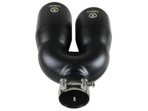 aFe Power Performance Parts & Installation | 1350 Offroad - aFe Takeda 304 Stainless Steel Clamp-on Exhaust Tip Black 2-1/2-in Inlet x 4-in Outlet x 12-in L - 49T25484-B122 - Image 2