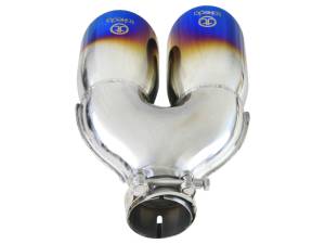 aFe Power Performance Parts & Installation | 1350 Offroad - aFe Takeda 304 Stainless Steel Clamp-on Exhaust Tip Blue Flame 2-1/2-in Inlet x 4-in Outlet x 12-in L - 49T25484-L121 - Image 4