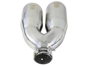 aFe Power Performance Parts & Installation | 1350 Offroad - aFe Takeda 304 Stainless Steel Clamp-on Exhaust Tip Polished 2-1/2-in Inlet x 4-in Outlet x 12-in L - 49T25484-P121 - Image 2