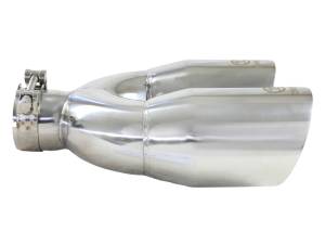 aFe Power Performance Parts & Installation | 1350 Offroad - aFe Takeda 304 Stainless Steel Clamp-on Exhaust Tip Polished 2-1/2-in Inlet x 4-in Outlet x 12-in L - 49T25484-P121 - Image 4