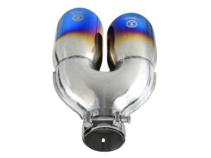 aFe Power Performance Parts & Installation | 1350 Offroad - aFe Takeda 304 Stainless Steel Clamp-on Exhaust Tip Blue Flame 2-1/2-in Inlet x 4-in Outlet x 12-in L - 49T25484-L122 - Image 4