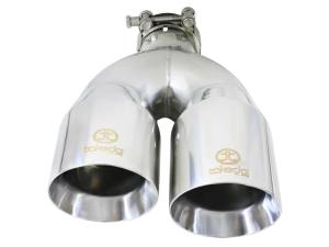 aFe Power Performance Parts & Installation | 1350 Offroad - aFe Takeda 304 Stainless Steel Clamp-on Exhaust Tip Polished 2-1/2-in Inlet x 4-in Outlet x 12-in L - 49T25484-P122 - Image 2