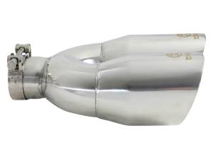 aFe Power Performance Parts & Installation | 1350 Offroad - aFe Takeda 304 Stainless Steel Clamp-on Exhaust Tip Polished 2-1/2-in Inlet x 4-in Outlet x 12-in L - 49T25484-P122 - Image 4