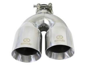 aFe Power Performance Parts & Installation | 1350 Offroad - aFe Takeda 304 Stainless Steel Clamp-on Exhaust Tip Polished 2-1/2-in Inlet x 4-in Outlet x 12-in L - 49T25484-P121 - Image 3