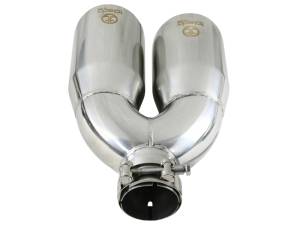 aFe Power Performance Parts & Installation | 1350 Offroad - aFe Takeda 304 Stainless Steel Clamp-on Exhaust Tip Polished 2-1/2-in Inlet x 4-in Outlet x 12-in L - 49T25484-P122 - Image 3