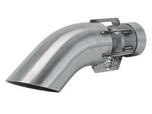 aFe Power Performance Parts & Installation | 1350 Offroad - aFe MACH Force-Xp 304 Stainless Steel Clamp-on Exhaust Tip Brushed 3-in Inlet x 4-in Outlet x 15-in L - 49T30401-H151 - Image 1