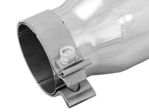 aFe Power Performance Parts & Installation | 1350 Offroad - aFe MACH Force-Xp 304 Stainless Steel Clamp-on Exhaust Tip Polished 3-in Inlet x 4-in Outlet x 9-in L - 49T30401-P09 - Image 4