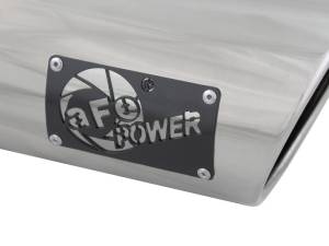 aFe Power Performance Parts & Installation | 1350 Offroad - aFe MACH Force-Xp 304 Stainless Steel Clamp-on Exhaust Tip Polished 3-in Inlet x 4-in Outlet x 9-in L - 49T30401-P09 - Image 3